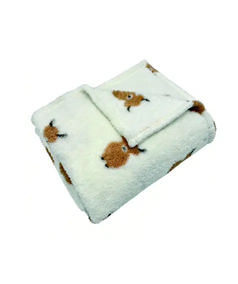 Kuscheldecke mit Hochlandrindern