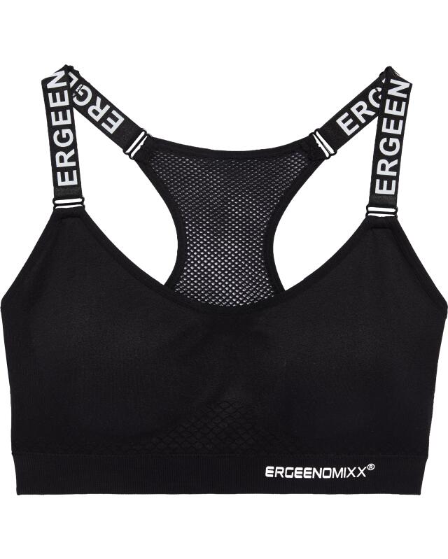 Brassière de sport femme, noir (KiK Schwarzes Sport-Bustier (schwarz)) — KiK, produit allemand authentique au Maroc