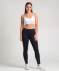 Sport-Bustier mit Mesh weiß