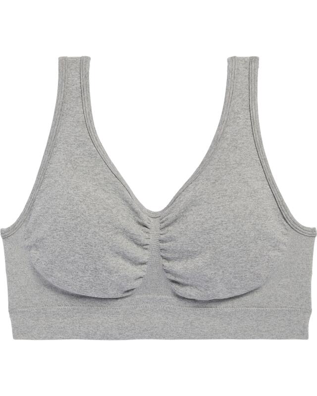 Brassière avec rembourrage femme, gris — KiK, produit allemand authentique au Maroc