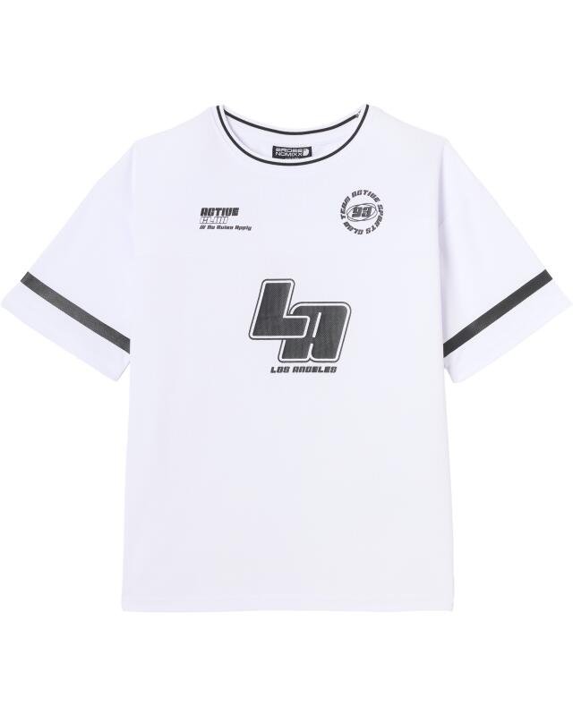 Oversized sports T-shirt for boys, white (KiK Sport-Shirt oversized (weiß)) — KiK, authentic German product in Morocco