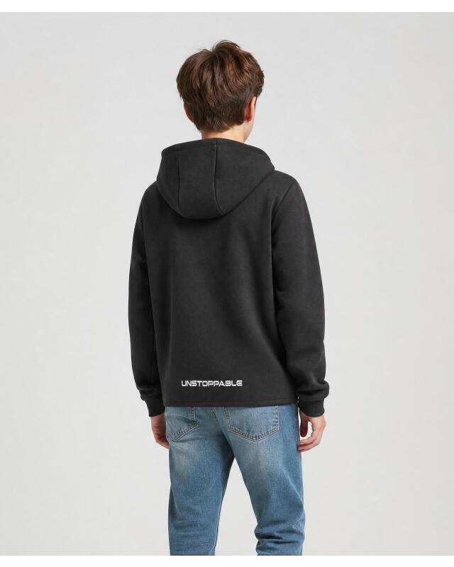 سترة سويت رياضية بسحاب للأولاد، أسود (KiK Sport-Sweatjacke in Schwarz (schwarz)) — KiK, منتج ألماني أصلي في المغرب