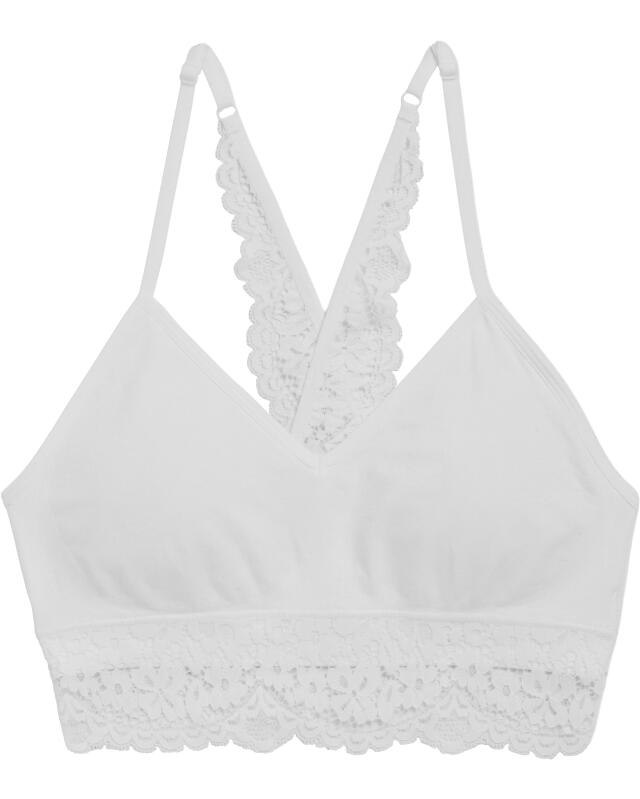 Brassière femme, blanc (KiK Weißes Bustier (weiß)) — KiK, produit allemand authentique au Maroc