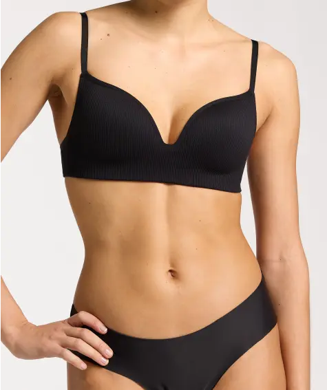 Schwarzer Seamless-BH