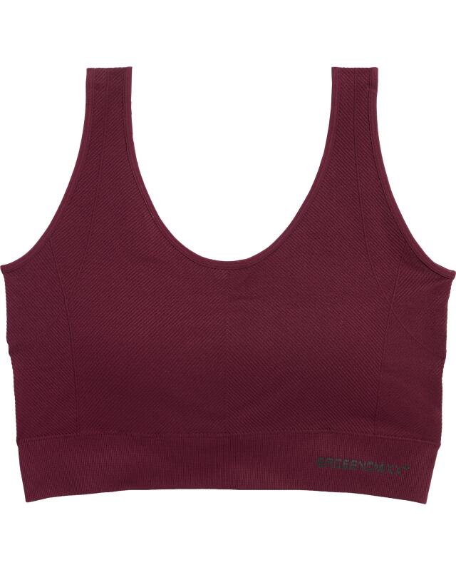 Brassière de sport côtelée femme, violet — KiK, produit allemand authentique au Maroc