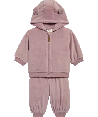 Newborn Jacke + Hose aus Velours