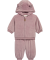 Newborn Jacke + Hose aus Velours lila