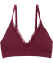 Geripptes Bustier lila