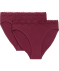 Gerippte Slips lila