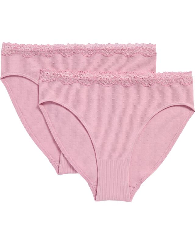 سراويل داخلية مضلعة للنساء، وردي (KiK Gerippte Slips (rosa)) — KiK, منتج ألماني أصلي في المغرب