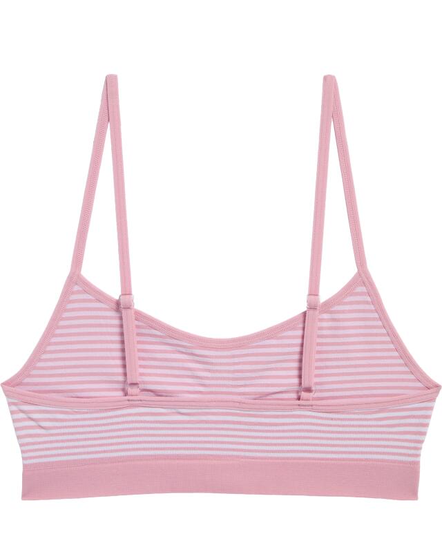 Seamless bralette for women, hot pink/white (KiK Seamless Bustier (pink/weiß)) — KiK, authentic German product in Morocco