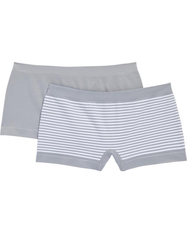 Hipster briefs for women, grey/white (KiK Pantys (grau/weiß)) — KiK, authentic German product in Morocco