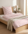 Polycotton-Bettwäsche rot bedruckt