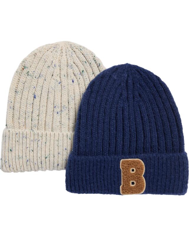Bonnets en maille à revers bébé garçon, bleu — KiK, produit allemand authentique au Maroc