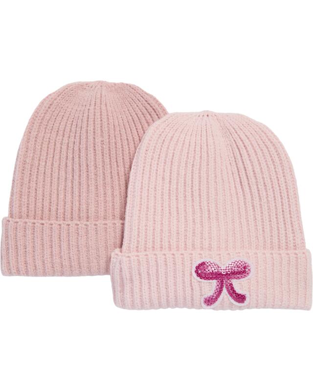Bonnets en maille à fil pailleté bébé fille, rose — KiK, produit allemand authentique au Maroc