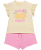 T-Shirt + Shorts Beige