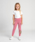 Leggings Pferd grau/rosa