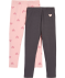 Leggings Herzen grau/rosa