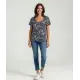 Viscose shirt korte mouw