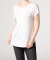 Einfarbiges Longshirt weiß