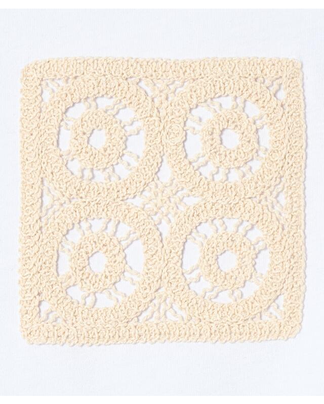 T-shirt à poche au crochet femme, blanc (KiK T-Shirt mit Häkeltasche (weiß)) — KiK, produit allemand authentique au Maroc