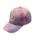 Batik Kappe rosa gemustert
