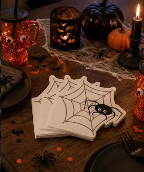 Serwetki w kształcie motywów halloweenowych