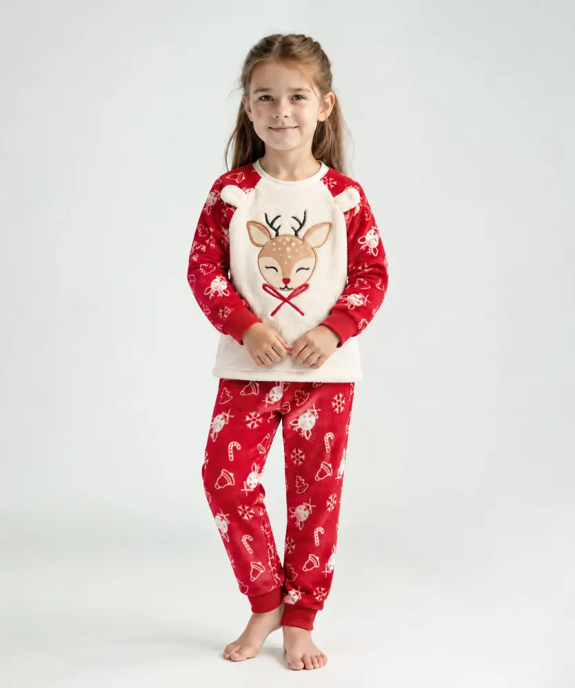 Pyjama Weihnachten, rot
