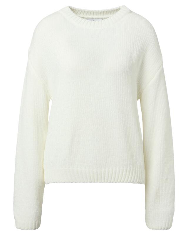 Pull en chenille femme, blanc cassé (KiK Pullover aus Chenille (offwhite)) — KiK, produit allemand authentique au Maroc
