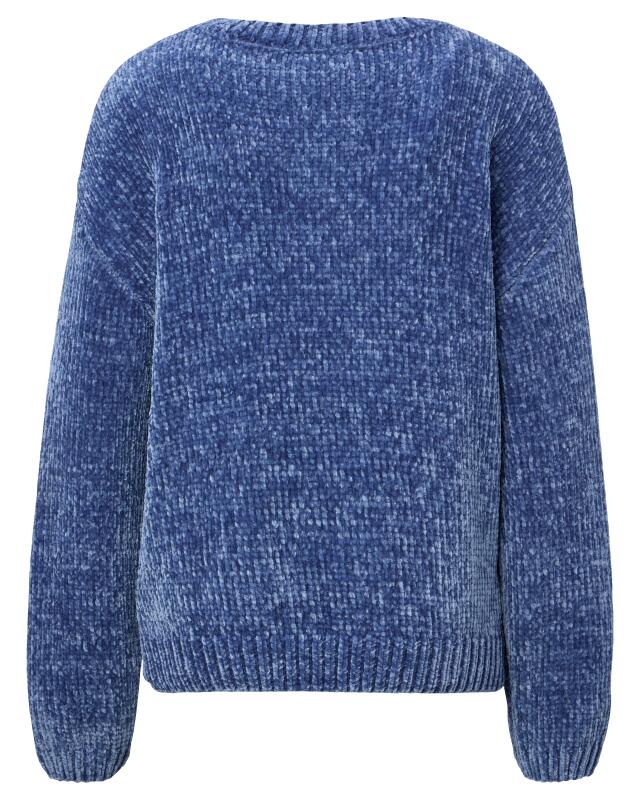 كنزة من الشنيل للنساء، أزرق جينز (KiK Pullover aus Chenille (jeansblau)) — KiK, منتج ألماني أصلي في المغرب