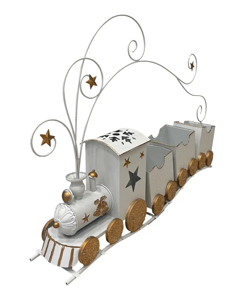 Deko-Zug Weihnachten, weiß