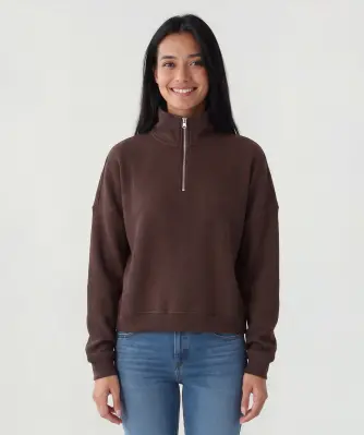Sweatshirt mit Waffelstruktur