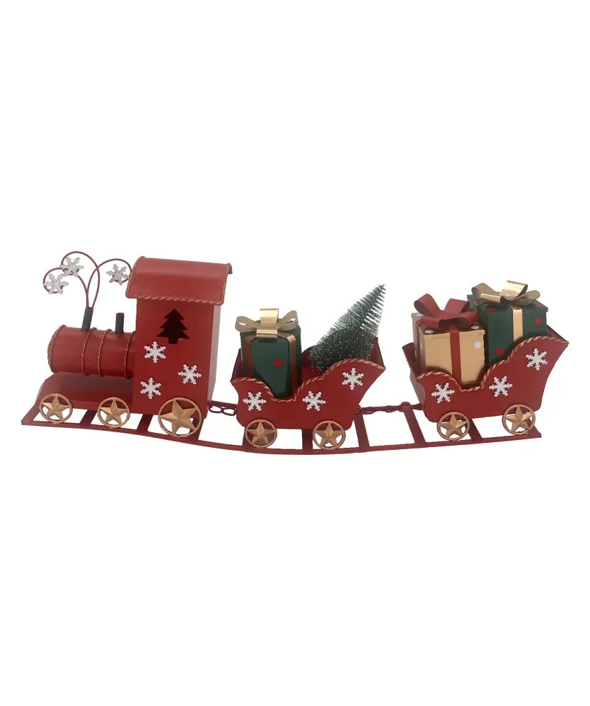 Deko-Zug Weihnachten, rot