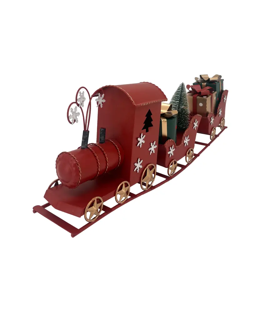 Deko-Zug Weihnachten, rot