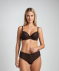 Push-up-BH + Panty in Braun braun
