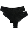 Strinpantys aus Spitze schwarz