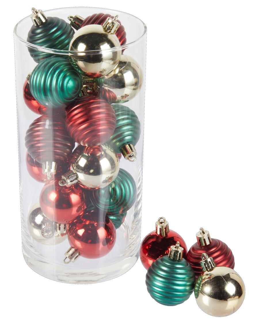 Christbaumkugeln, bunt
