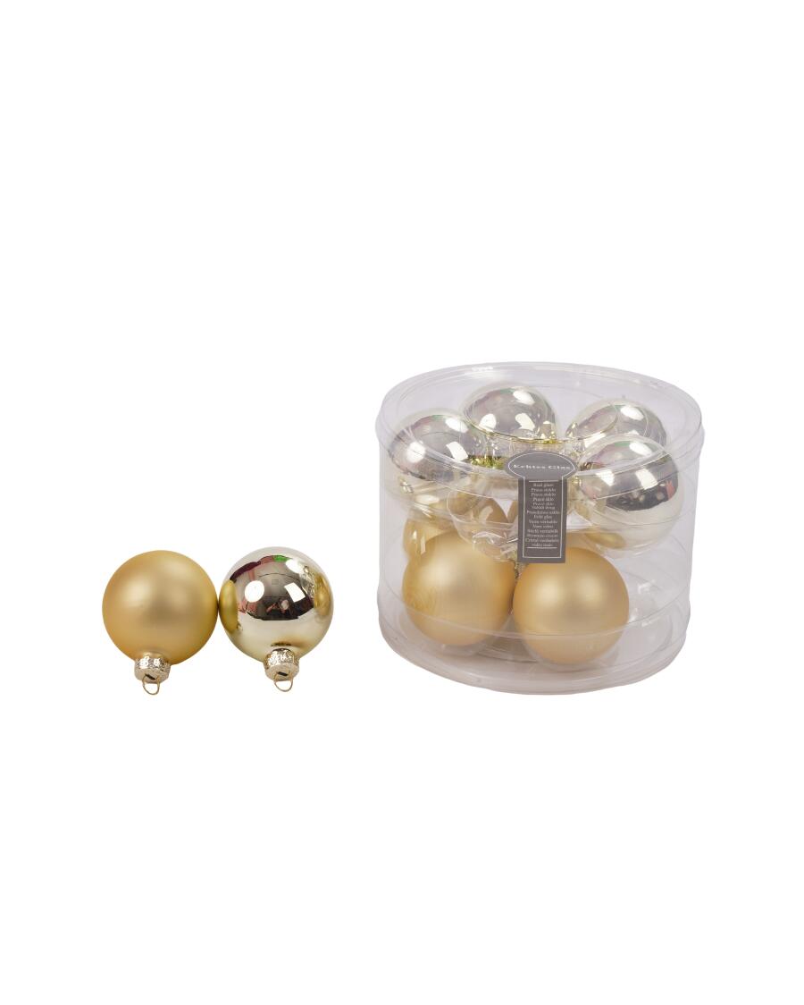 Christbaumkugeln – gold – Einheitsgroesse