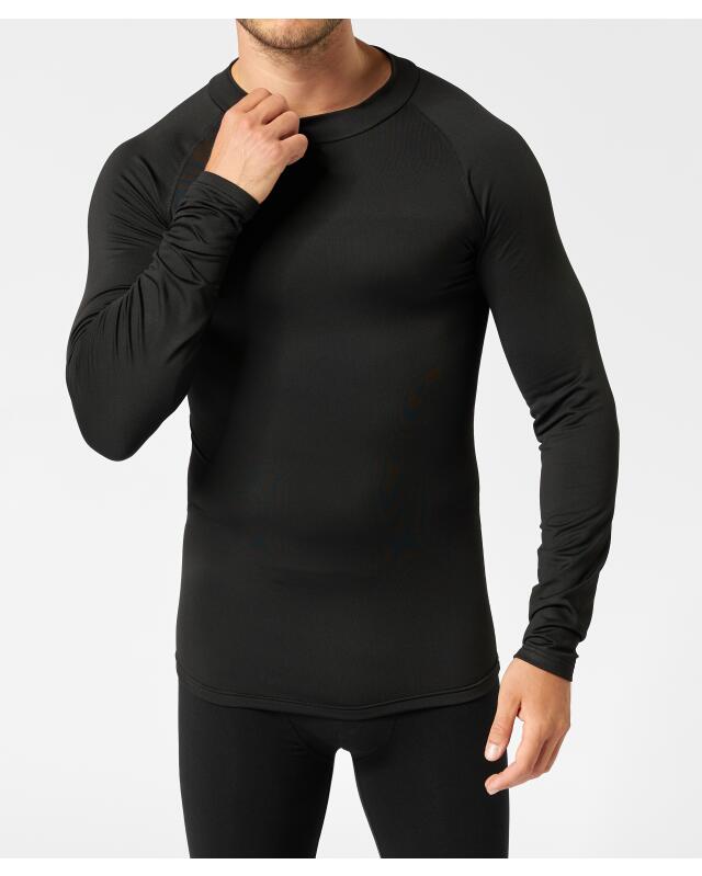 Maillot de corps thermique unisexe homme, noir (KiK Thermo-Unterhemd Unisex (schwarz)) — KiK, produit allemand authentique au Maroc