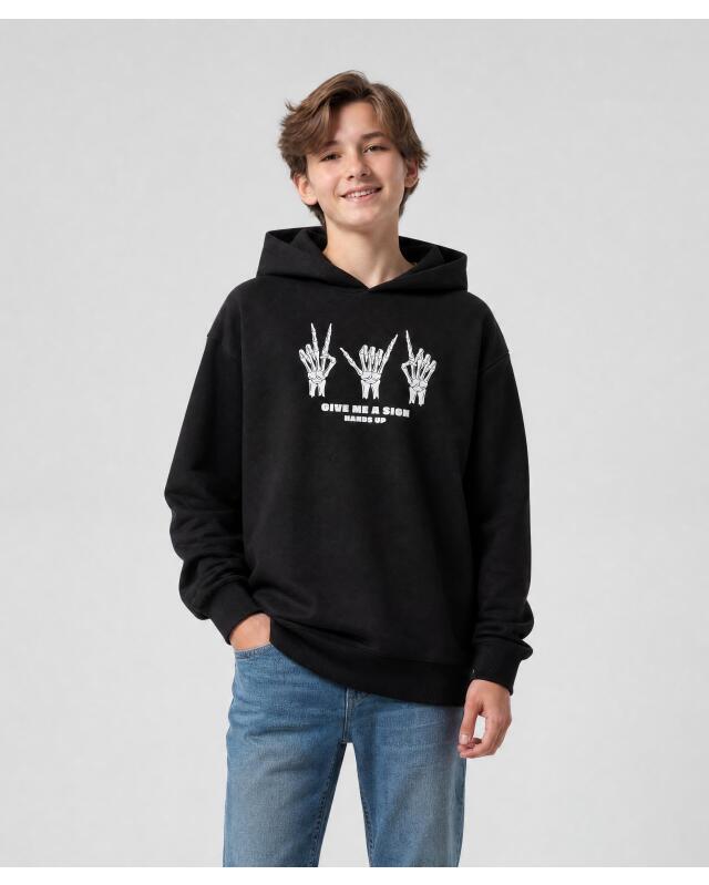 سويتشيرت هالوين للأولاد، أسود (KiK Sweatshirt Halloween (schwarz)) — KiK, منتج ألماني أصلي في المغرب