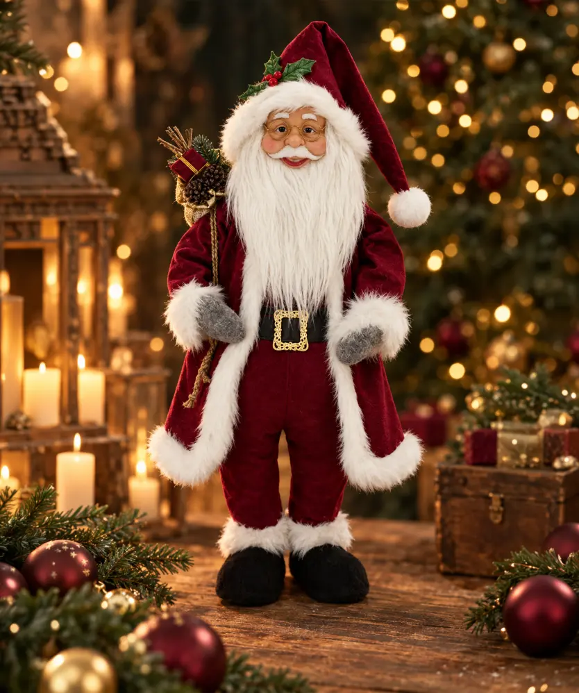 Deko-Weihnachtsmann, rot