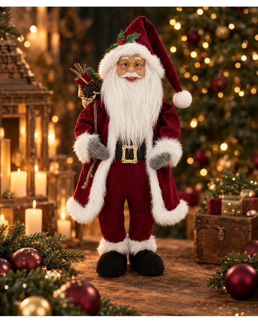 Deko-Weihnachtsmann, rot