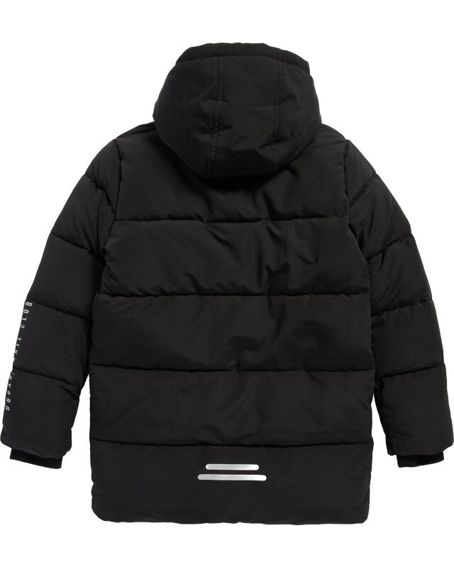 Parka matelassée à inscriptions garçon, noir (KiK Steppparka mit Schriftzügen (schwarz)) — KiK, produit allemand authentique au Maroc
