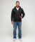 Sweatjacke mit Kapuze schwarz