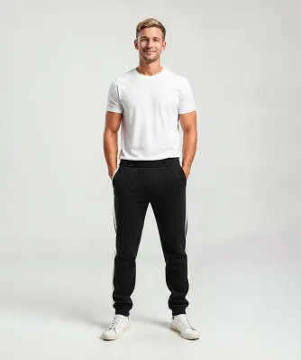 Schwarze Sporthose