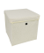 Aufbewahrungsbox mit Teddyfell Beige