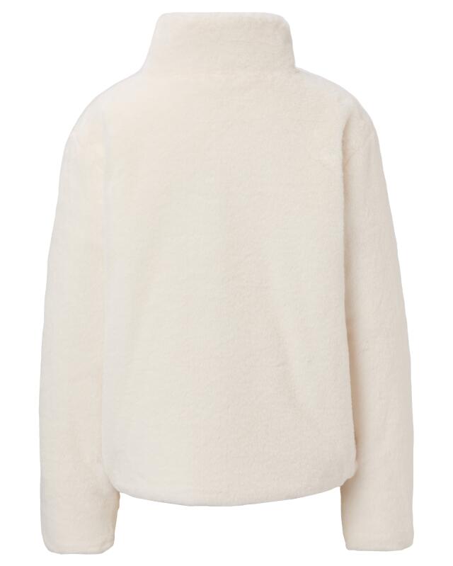 Veste en fausse fourrure femme, blanc cassé (KiK Kunstfelljacke (offwhite)) — KiK, produit allemand authentique au Maroc