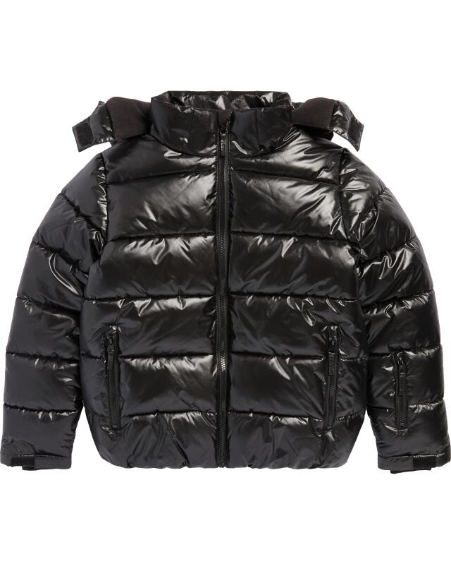 Shiny ski jacket for girls, black (KiK Glänzende Skijacke (schwarz)) — KiK, authentic German product in Morocco