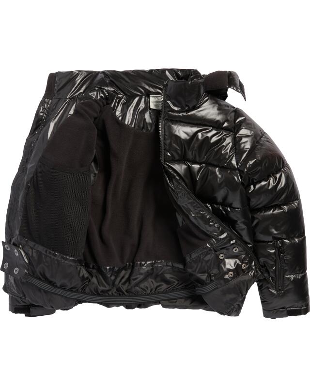 Shiny ski jacket for girls, black (KiK Glänzende Skijacke (schwarz)) — KiK, authentic German product in Morocco