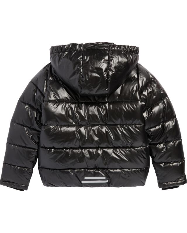 Shiny ski jacket for girls, black (KiK Glänzende Skijacke (schwarz)) — KiK, authentic German product in Morocco